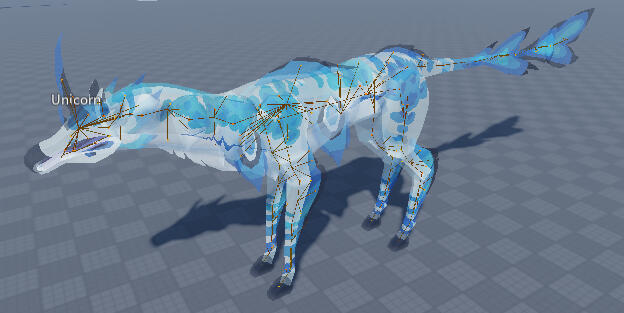 Unicorn rig, model by choc#3609, creature from Dragonborne; Scrolls of Aderia